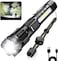 Flashlight LED Rechargeable, Torch Light, 10000Lumens with 7 Light Modes Flash Light, IPX6 Waterproof, Zoomable, Handheld Emergency Light