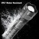 Bright Flashlight, 3000 Lumens LED Flashlight, COB Side Torch Light, ipx6 waterproof, Rechargeable 1500mah, Retractable Zoomable Flashlight