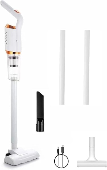 Cordless Vacuum Cleaner,Handheld Stick Mini Lightweight 2 in 1 Vacuum,Ergonomic Handle,360 Degree Surround Suction Nozzle