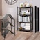 Shelf Foldable Storage Shelving Unit 3 Tier, Storage Shelves Kitchen Cabinet Storage Rack with Caster Wheels, Multi-Shelf Foldable Storage Shelves