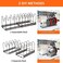 Radiotronics Pot and Pan Organizers Rack : Expandable Pot Lid Organizer Holder with 10 Adjustable Compartment Cookware Plate Rack for Kitchen Cabinet Black