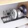 Radiotronics Pot and Pan Organizers Rack : Expandable Pot Lid Organizer Holder with 10 Adjustable Compartment Cookware Plate Rack for Kitchen Cabinet Black