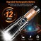 Flashlight Rechargeable TorchLight, 20000 Lumens Flash Light Led flashlights Tactical, XHM77.2 Led Torch Light High Power