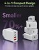 40W Dual USB C Wall Charger - 4 Port 20W USB C Power Adapter with Dual PD USBC Charger with C to C Fast Charging Cable Compatible iPhone,Mac Book Air,Laptop