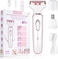 Electric Lady Shaver for Women, Rechargeable Painless Razor Bikini Trimmer Wet and Dry Hair Removal for Face Legs Underarm Nose and Eyebrow