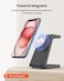 3 in 1 Wireless Charging Station, Foldable Magnetic Charger Stand for Multiple Devices, Wireless Charger for iPhone, Apple Watch, AirPods