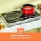 Double Burner Infrared Cooker, 99mins Timer, GIC6131   LED Display   9 Temperature Settings   Child Lock   Ceramic Heating Element