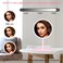 Lighted Makeup Mirror with 5X Magnifying Mirror, Rechargeable Vanity Mirror with 70 LED Lights, 3 Color Lights, Dimmable for Women (Pink)