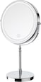 Lighted Makeup Mirror, 8&quot; Rechargeable Double Sided Magnifying Mirror with 3 Colors, 1x/10x 360&deg; Rotation Touch Screen Vanity Mirror