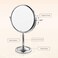Radiotronics Makeup Mirror 8 Inch 3X Magnifying Make up Mirror Tabletop Wall Mounted Adjustable Foldable Cosmetic Mirror Swivel Dual Sides Vanity Mirror