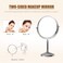 Radiotronics Makeup Mirror 8 Inch 3X Magnifying Make up Mirror Tabletop Wall Mounted Adjustable Foldable Cosmetic Mirror Swivel Dual Sides Vanity Mirror