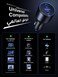130W Type C Car Fast Charger, 3-Port Macbook USB Car Power Adapter With 100W USB C Cable, Automobile Charger Plug for Samsung S25 Series, iPhone, Steam Deck, Macbook
