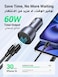 Dual USB-C Car Charger PD 60W, Fast Charging Car Battery Charger Double Type-C Socket, USB PD Automobile Plug