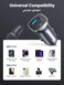 24W Car Charger Fast Charging Dual USB Phone Plug Adapter Car Charger Type C Compatible with iPhone 16 Pro Max/16 Pro/15/14/13x/12/11, iPad, Samsung S25/S24