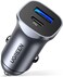 24W Car Charger Fast Charging Dual USB Phone Plug Adapter Car Charger Type C Compatible with iPhone 16 Pro Max/16 Pro/15/14/13x/12/11, iPad, Samsung S25/S24