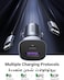 Car Charger Fast Charging PD30W Dual Port USB C iPhone 16 Pro Charger Fast Charge Car Phone Adapter Plug with USB C Cable 1M Braided