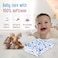 Cotton Cloth Premium Baby Washcloth for New Born, Washable, Reusable, Absorbent, Extra Soft Face Towels/Washcloth for Babies, Cherry Print, Pack of 7 Pcs, Multicolour
