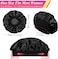 2pcs Satin Bonnet Silk Bonnet for Curly Hair, Hairs Bonnets Silk Hair Wrap for Sleeping, Night Sleep Cap for Women (Black)