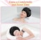 2pcs Satin Bonnet Silk Bonnet for Curly Hair, Hairs Bonnets Silk Hair Wrap for Sleeping, Night Sleep Cap for Women (Black)