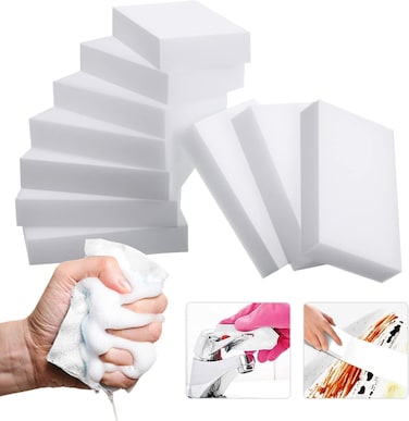 Magic Sponge Eraser, 10 Pack Melamine Sponge Foam, Multi-Functional Household Cleaning Non-Scratch Scrub Sponge Pads for Kitchen, Bathroom