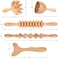 Wood Therapy Massage Tools 5-in-1 Lymphatic Drainage Massager Professional Maderoterapia Kit Wooden Massager Body Sculpting Tools for Muscle Pain Relief