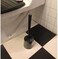 Pulmen Toilet Brush with Holder, Black (Pack of 2)