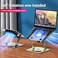 360&deg; Rotating Aluminum Adjustable Foldable Ergonomic Computer Stand with Cooling Fan, Anti-Slip Laptop Holder for 10-17 Inch Laptops, Tablets, and Gaming Devices