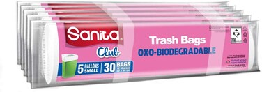 Radiotronics Trash Bags Biodegrdable 5 Gallons,150 Bags