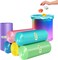 Radiotronics Garbage Bag 5 Gallons 45x50cm (6 Rolls, 150 Bags) Bio-Degradable Plastic Disposal Garbage Bag Small, Multicolor Bin Liners for Home, Kitchen & Offices