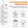 3-Outlet 3-Meter Extension Cord, Multi-Plug Power Extension with Individual Safety Buttons, Ideal for Home, Office