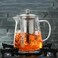 Large Glass Teapot with Infuser &ndash; 950ml   Stovetop Safe, Borosilicate Glass Teapot for Loose Leaf &amp; Blooming Tea   Removable Stainless Steel Strainer