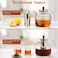 Glass Teapot with Removable Infuser, Stovetop Safe Large Tea Pot, Blooming and Loose Leaf Hand Crafted Kettle for Women and Adult with Stainless Infuser