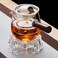 Teapot Warmer, Borosilicate Glass Tea Warmer, Heating Base Tea Warmer 5.3in Dial, Candle Never Flames Out with Tealight Holder