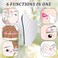 Facial Tools Mother's Day Self Care Gifts Guasha for Face Metal Gua Sha Tighten Skin Massage Guasha Beauty Tool for Body Eyes Massager with Travel (Silver)