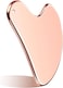 Radiotronics Facial Tools Guasha Tool for Face Metal Gua Sha Tighten Skin Heart Massage Guasha Beauty Tool for Body Eyes Neck Massager with Travel Pouch (Rose Gold)