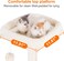 Cat Tree with Toy, Cat Tower Condo for Indoor Cats, Cat House with Padded Plush Perch, Cozy Hammock and Sisal Scratching Posts, Beige