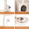 Cat Tree with Toy, Cat Tower Condo for Indoor Cats, Cat House with Padded Plush Perch, Cozy Hammock and Sisal Scratching Posts, Beige