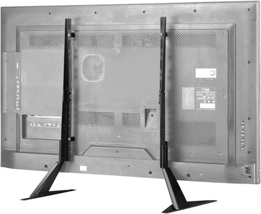 Radiotronics Universal TV Stand, TV Leg Replacement for Most 22-65 inch LCD/LED/OLED/Plasma TVs, Adjustable Table Top TV Feet for Flat &Curved Screen