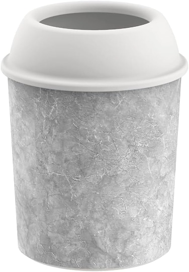 IFHHDB003 Ceramic Round Dust Bins, Detachable Lid, for Waste Disposal, Office and Home Decor, 20&quot; x 26&quot;, Matte Finish