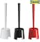 Pulmen Toilet Brush with Holder, Black (Pack of 2)