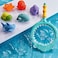 7Pcs Baby Bath Toys Toddler Bathtub Toys Water Spraying Floating Animals Shark Fishing Water Beach Toys Swimming Pool Toys for Babies Kids