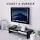 Monitor Stand Riser, 2 Tiers Screen Stand for Laptop Computer/TV/PC/Printer, Multifunctional Desktop Organizer 21.6L x 7.8" W x 5.2" H (Black)