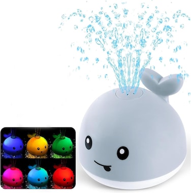 Bath Toy Sprinkler - Bath Toys for Toddlers 1-3 - Light Up Water Whale Bath Toy - Bathtub Toys for Infants 6-12 Months Toddlers Age 2-4 Birthday Gift