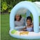 Inflatable Sweet Shop Paddling Pool, Kids, Toddler Outdoor Garden Paddling Pool with Shade, Canopy Baby Pool, Ages 2+, 1.04m x 84cm