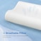 Radiotronics Memory Foam Cervical Pillow, Ergonomic Bed Pillow for Neck Pain Relief, Contour Orthopedic Pillow for Side, Back
