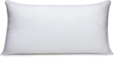 Radiotronics Bed Pillows, Medium Density for Back and Side Sleepers - King, 2-Pack- White