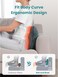 Back Massager with Heat, EZBack Corded Neck Massager for Pain Relief, Deep Tissue Kneading Electric Massage Pillow for Shoulder,Back,Legs