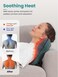 Back Massager with Heat, EZBack Corded Neck Massager for Pain Relief, Deep Tissue Kneading Electric Massage Pillow for Shoulder,Back,Legs