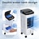 3-in-1 Evaporative Cooler, 4 Modes/3 Speeds, Timer, LED Display, Remote Control, Windowless Air Conditioner, Portable AC Unit with 4 Wheels