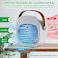 Portable Air Conditioners Rechargeable, 5200mAh Mini Air Conditioner, Personal Air Cooler with 3 Speeds, Small Desk Air Conditioner for Bedroom, Office, Outdoor